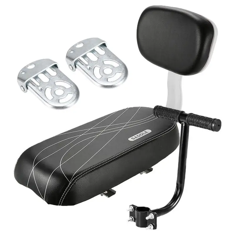 Child Bicycle Seat Rear Kid Bike Seat Carrier Bicycle Baby Seat For Toddler Including Backrest Armrest Handrail Footrests