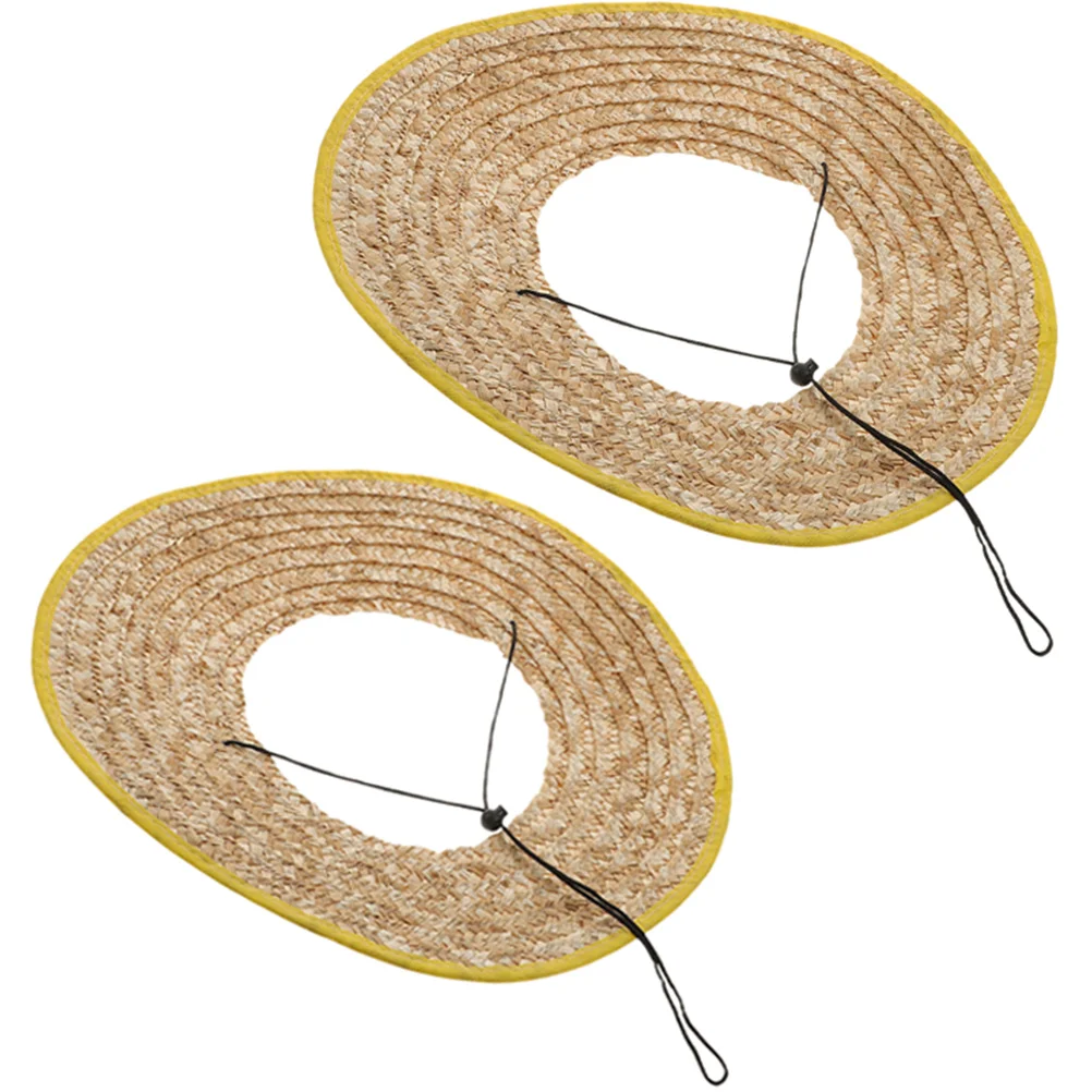 

2 Pcs Accessories Goggles Construction Hat Cover Mask Visor Hard Brim Sun Shade
