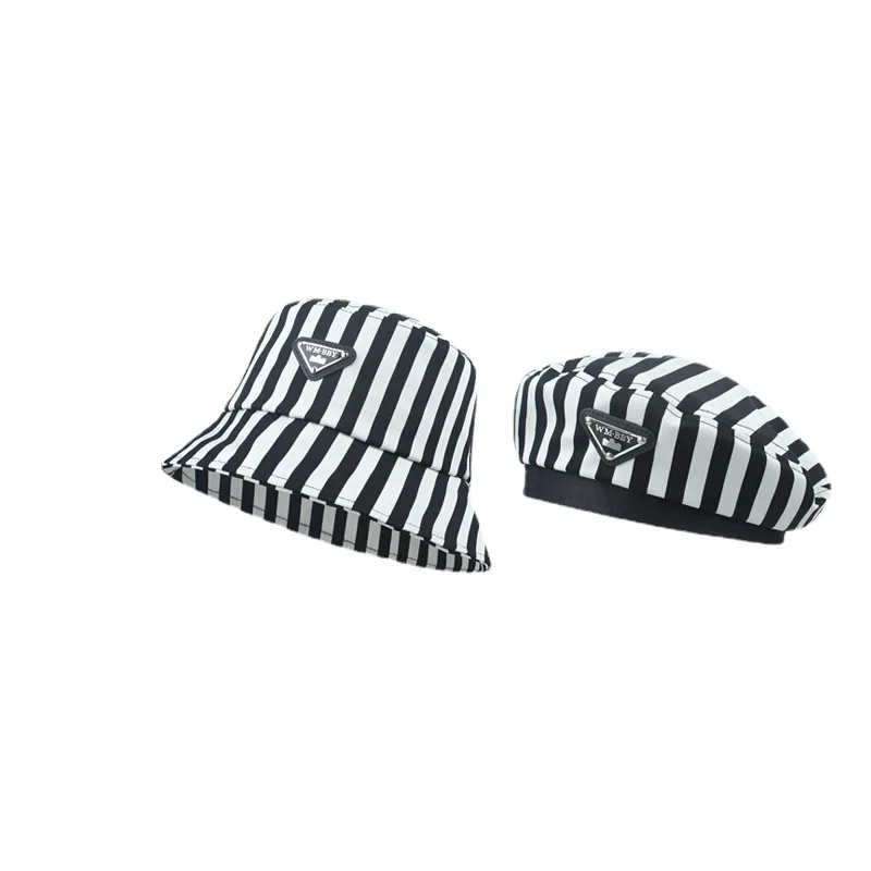 

Hat Summer Popular Logo P Women Fisherman Hat Shading With Ins Nabla Standard Logo Stripes Beret Children The Stylish Elegant Ar