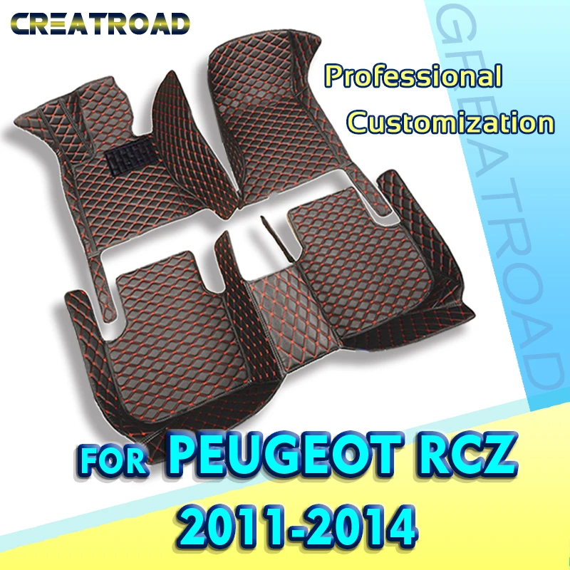 

Car floor mats for Peugeot RCZ 2011 2012 2013 2014 Custom auto foot Pads