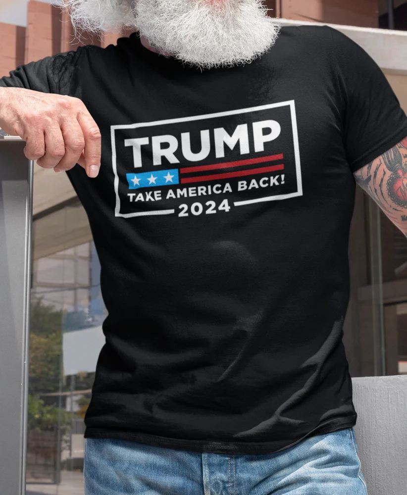 

Donald Trump Take America Back Political Funny Trump 2024 T-Shirt 100% Cotton O-Neck Short Sleeve Casual Mens T-shirt Size S-3XL
