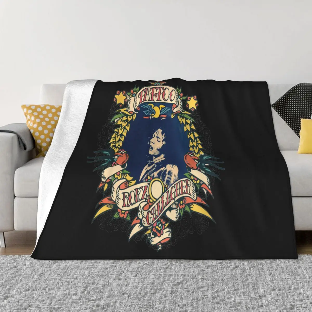 Rory Gallagher унисекс Blues'Printed Белый M1312 Уникальная уличная одежда для взрослых