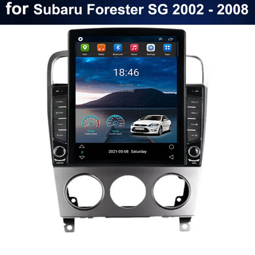 

For Tesla Style 2 Din Android 12 Car Radio For Subaru Forester SG 2002 - 2008 Multimedia Video Player GPS Stereo Carplay DSP