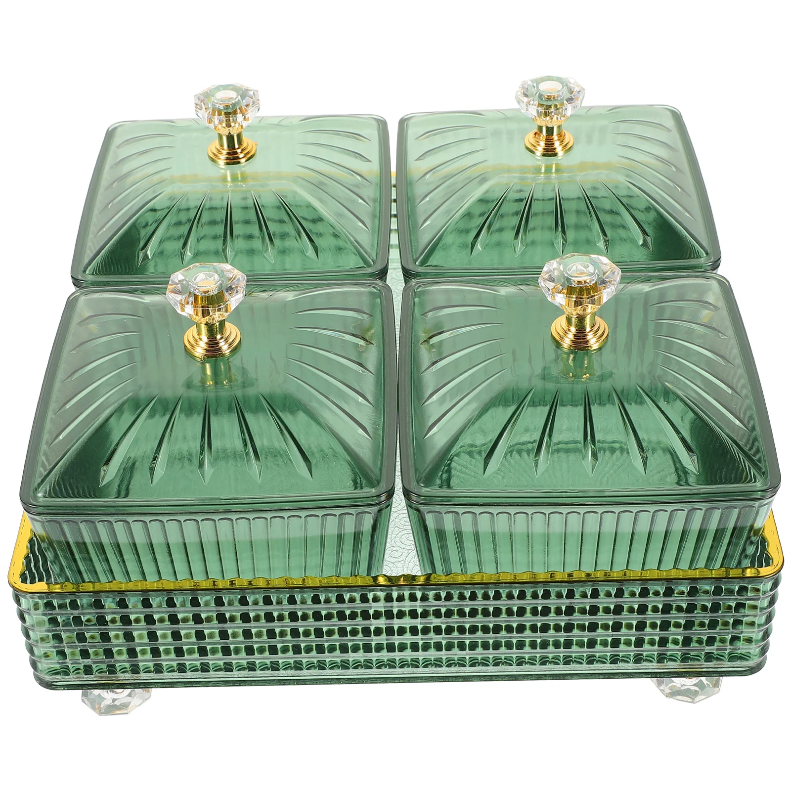 

Dim Sum Dishes Snack Compartment Platter Table Top Decor Nut Serving Tray Food