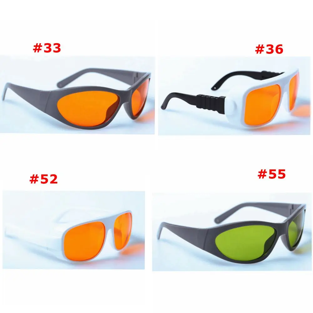 200nm - 540nm OD5+ Blue Green Laser Protective Goggles Safety Glasses 266nm,355nm,515nm,532nm Protection