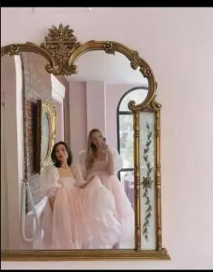 

Verngo Cute Lovely Pink Organza Prom Dresses Puff Half Sleeves Knee Length Women Cocktail Party Dress Junior Formal Gown