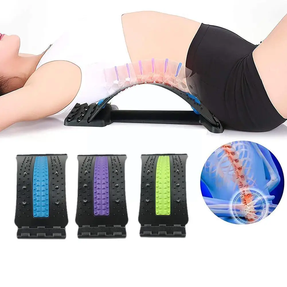 

4-Level Adjustment Cracker Spine Stretcher Relaxation Spine Relief Tools Relief Back Pain Massage Stretcher Equipment H3Z5
