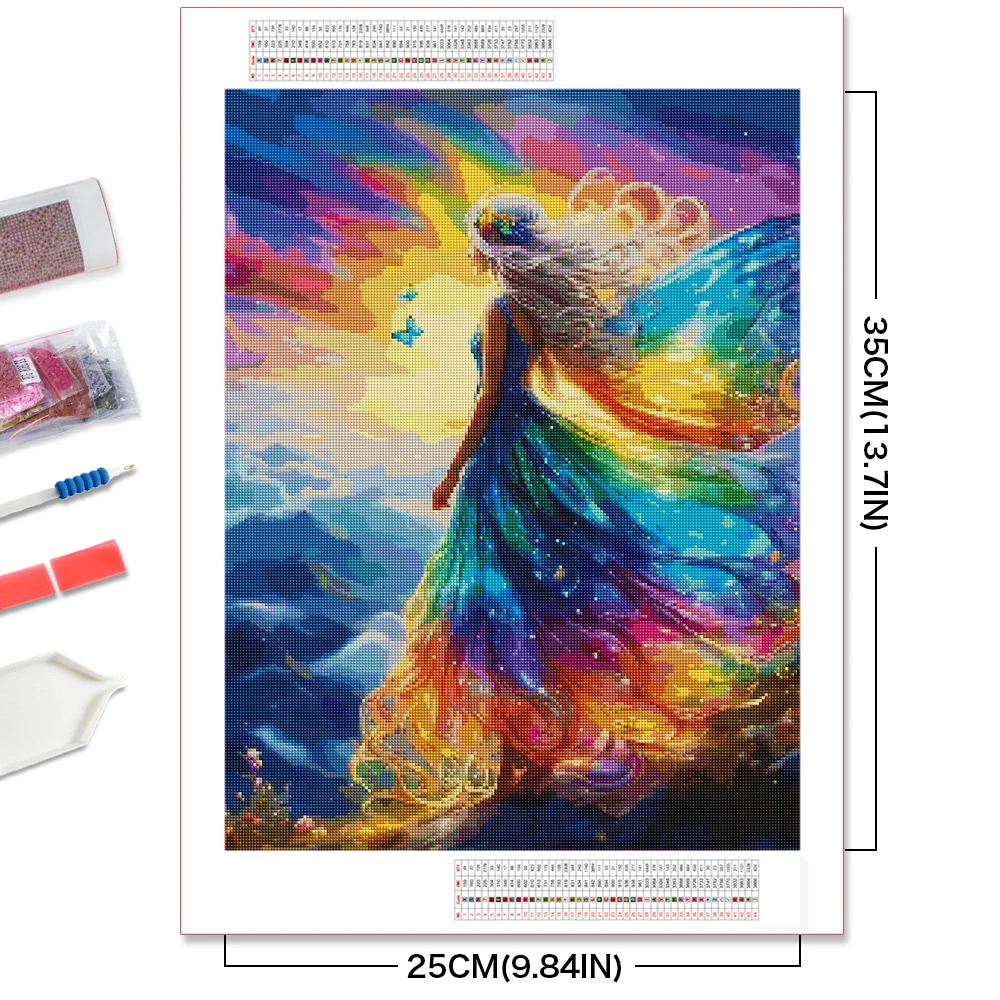 EverShine DIY Комплект Алмазной Живописи Полное Покрытие Квадратные Круглые