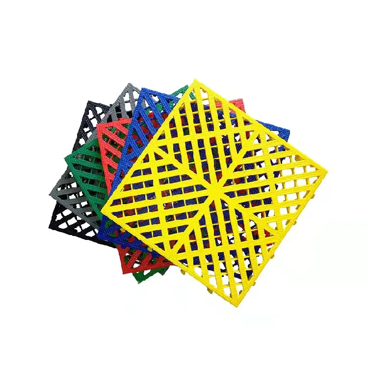 

Plastic Grille Plastic Floor Multifunctional Wholesale Workshop Car Wash Parking PP Interlocking Floor Tiles Garage Flooring