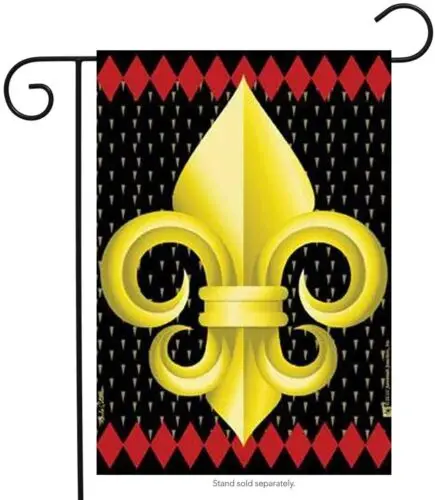Садовый флаг Jeremiah Junction Fleur-de-Lis 12 x 18 дюймов