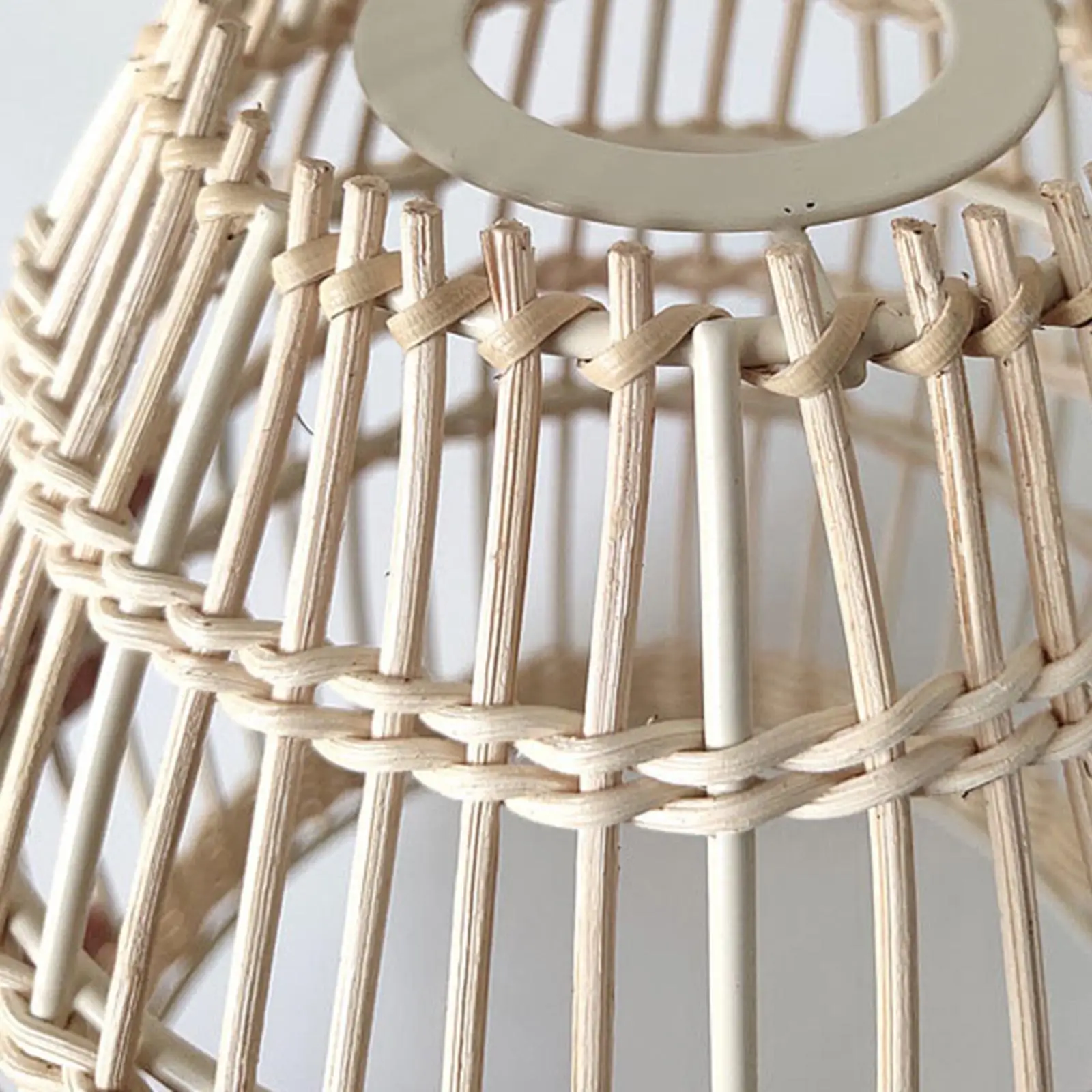 

Rattan Lampshade Boho Scandi Hanging Handmade for Home Living Room