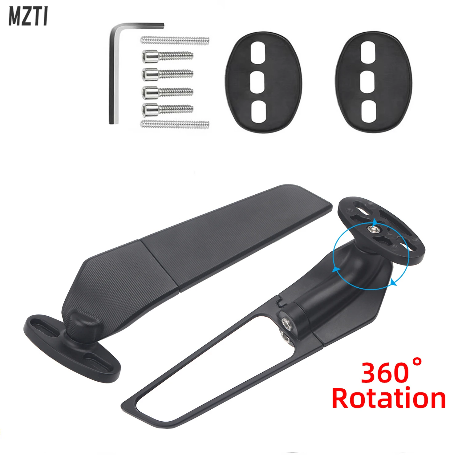 

For YAMAHA YZF R15 R125 R25 R3 FZ6R V3 R65 LE Motorcycle Modified Wind Wing Adjustable Rotating Rearview Mirror