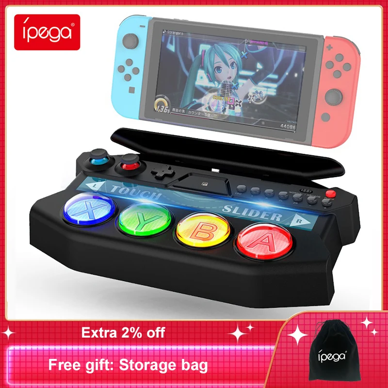 Ipega PG-SW056 Game Controller for Nintendo Switch / Lite with Touch Bar LED Light for Game Hatsune Miku Project DIVA MEGA39’s