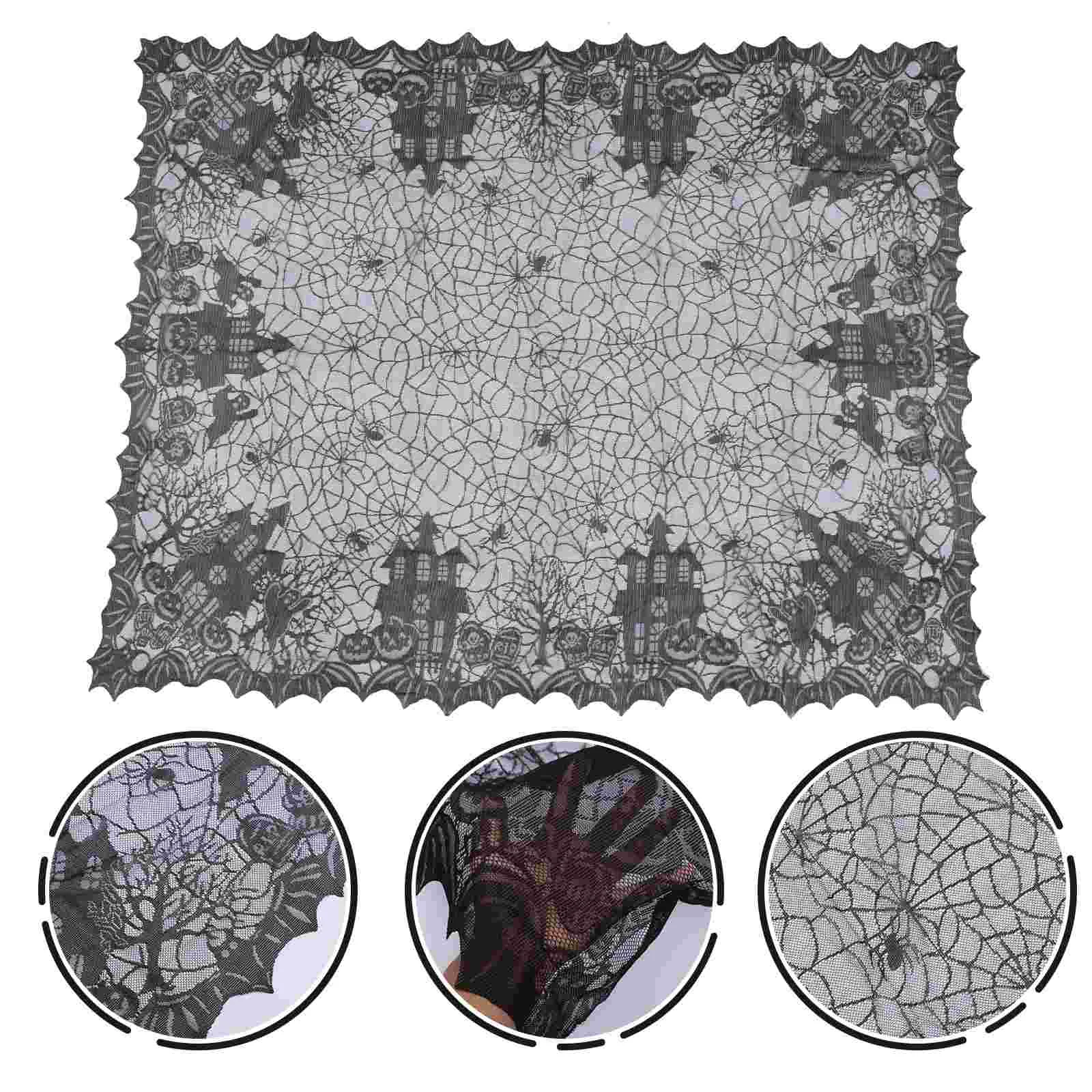 

Table Decorations Tablecloth Clothes Party Backdrop Booth Photo Christmas Masion Parties Cloth Spooky Black Decor Wedding Cloths