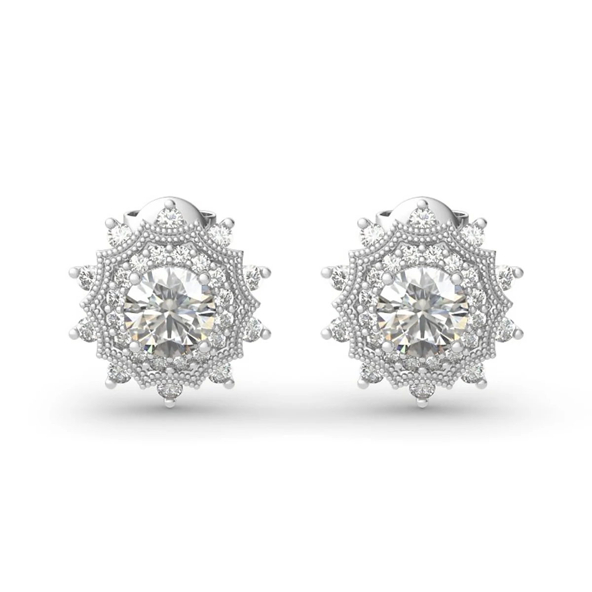 

Женские серьги Madison Audury со снежинками, бриллиантами, серебро 925 пробы