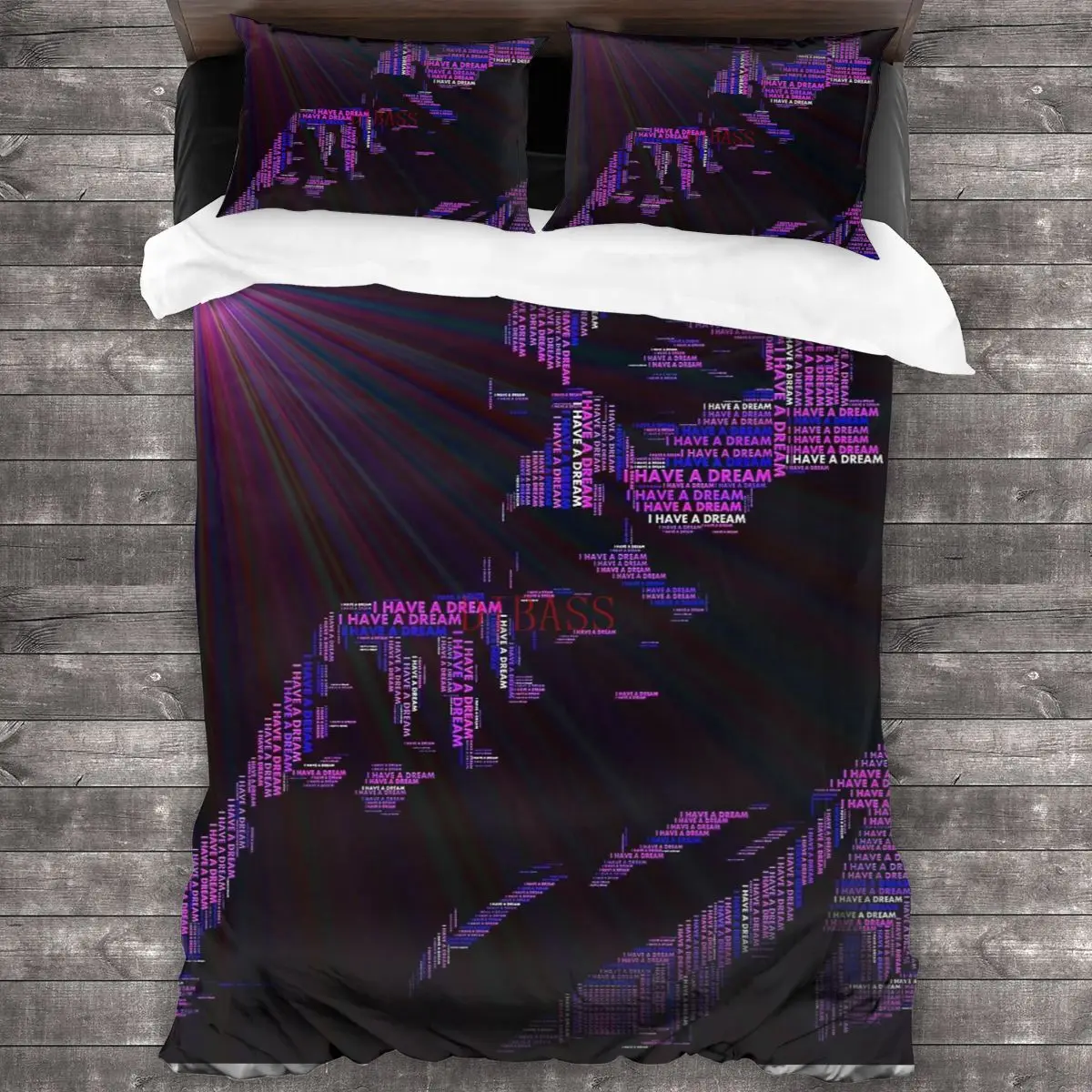 

Martin Luther King Jr. Мягкая искусственная кожа с 2 наволочками, пододеяльник с застежкой-молнией