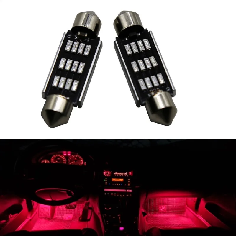 

Купольный светильник 12SMD 4014 SMD, 2 шт., 31 мм, 36 мм, 39 мм, 41 мм, без ошибок, цвет черный, красный, синий, 12 В, 24 В