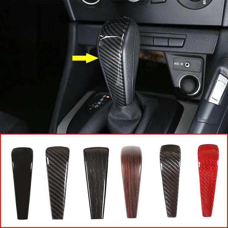 

For 3 series E90 E92 E93 2005-2012,Car Gear Shift Head Cover Trim,For BMW X1 E84 2011-13,1 Series E87 5-Door Hatchback Accessory