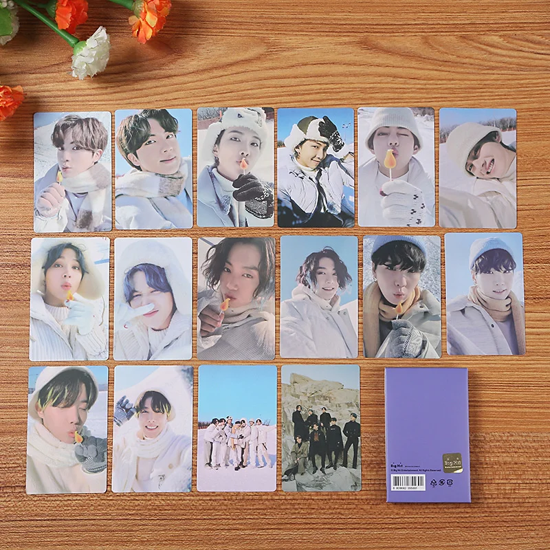 

KPOP bangtan boys Winter Photo Cards Information Cards LOMO Cards High Quality Photo Cards Collectible Cards Postcards Gifts JIN