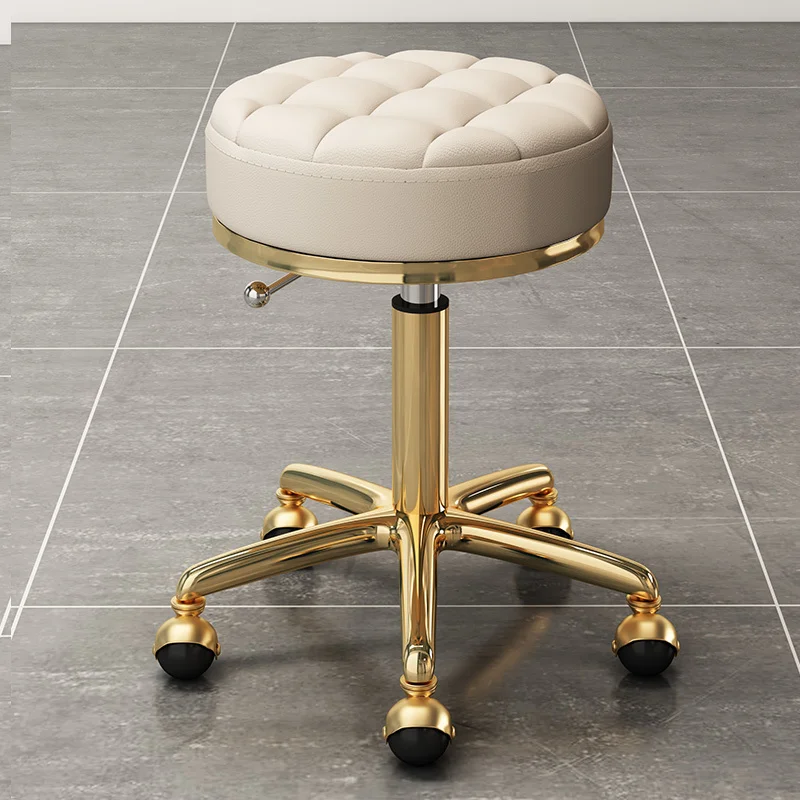 

Hairdressing Stool Salon Furniture Barber Shop Chairs Stylis Tattoo Chair Liftable Rotatable Beauty Nail Pulley Work Chair