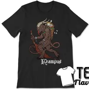 Рождественская праздничная футболка Krampus Horror /