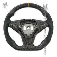vlmcar private custom carbon fiber steering wheel for bmw 5 series e60 m5 car accessories suede leather flat bottom d cut