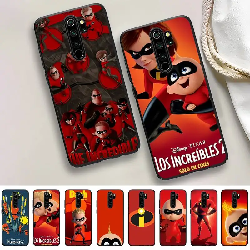 

Disney The Incredible Phone Case For Redmi 9 5 S2 K30pro Silicone Fundas for Redmi 8 7 7A note 5 5A