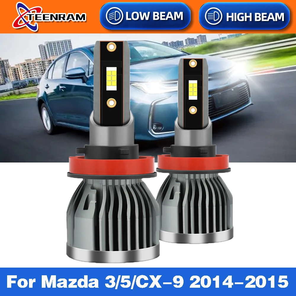 

120W 20000LM CSP 6000K 9005 HB3 H11 Canbus Led Car Headlight Bulbs Super Bright Auto Headlamp For Mazda 3 5 CX-9 2014-2015