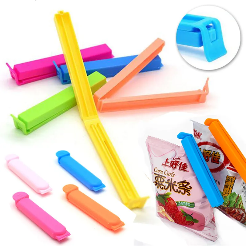 

7/11CM Portable New Kitchen Storage Food Snack Seal Sealing Bag Clips Sealer Clamp Plastic Tool Kitchen Accessories Wholesale
