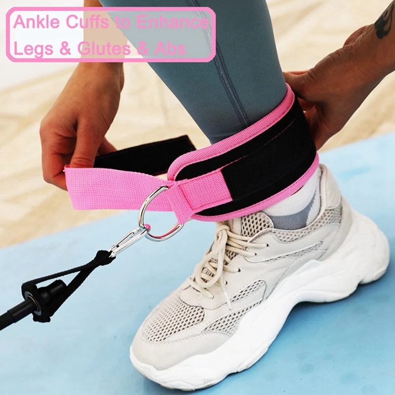 

1 Pc Fitness Ankle Strap Work Out Cuff Attachment for Home Gym Breathable Men Women Neoprene Padded