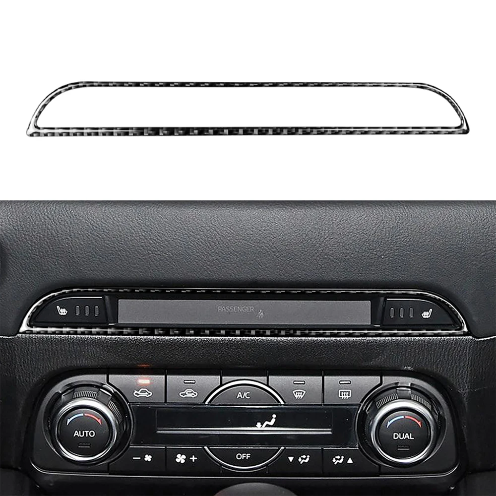 

for Mazda CX-5 CX5 2017 2018 Central Control Panel Decoration Cover Trim Sticker Decal Car Interior Accessories Carbon Fiber