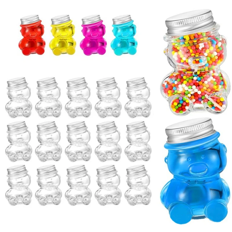 Наклонная стеклянная бутылка с медведем для кофе концентрат молочный сок