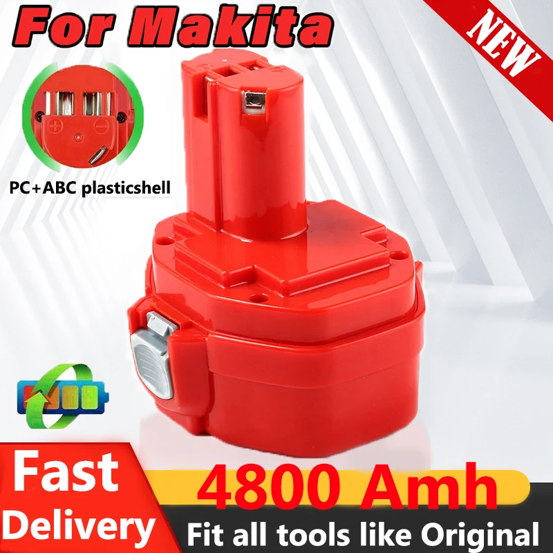 

For Makita 14.4V 4.8Ah Ni-MH Replacement Battery Power Tools Rechargeable Bateria PA14 1420 14221433 1434 1435 1435F 192600-1
