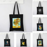 shopping bag art painting graphic canvas shoulder bag cute grunge tote shopper bag female canvas bag