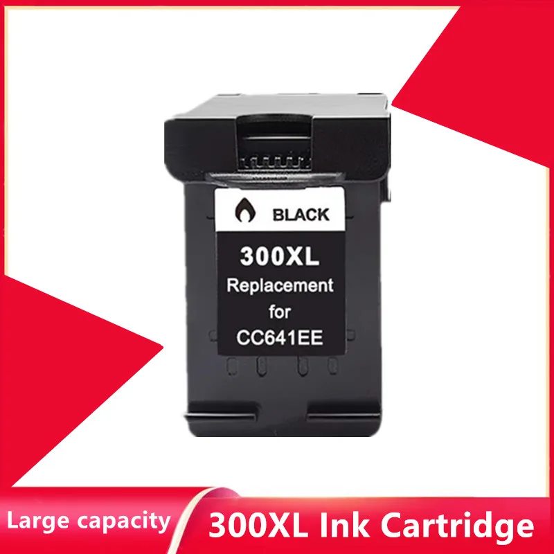 

1PK Compatible 300XL Ink Cartridges for HP 300 for hp300 for Deskjet D1660 D2560 D2660 D5560 F2420 F2480 F2492 F4210