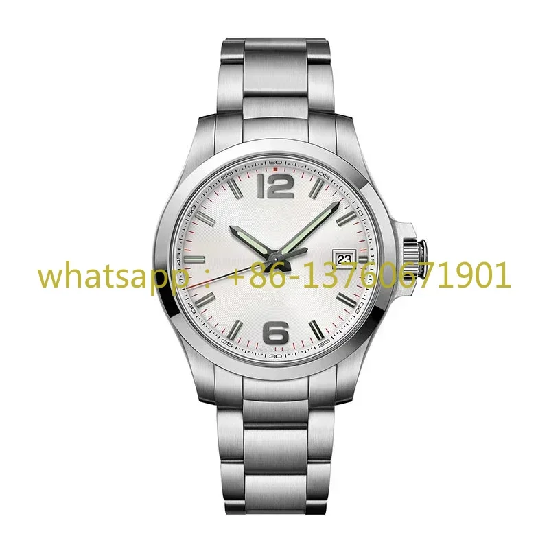 Роскошные новые часы Concas Кварцевые мужские модные Saphpire