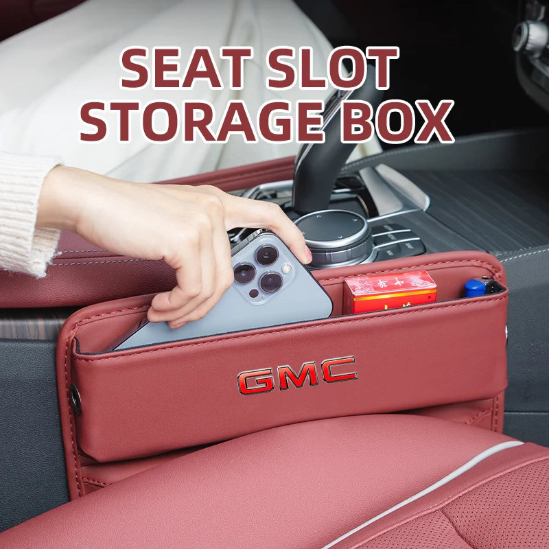 

Car Seat Slit Gap Organizer Storage Pocket Multifunction For GMC Savana Yukon Sierra Terrain Acadia Envoy Granite Hummer Ev Grap