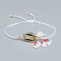 fashion jewelry accessories acrylic shell rope chain animal elephant pattern beaded casual bracelet cute owl flamingo unicorn