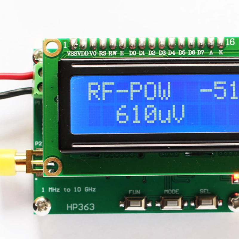 Радиочастотный измеритель мощности 1 МГц ~ 10 ГГц-50 0 дБм можно установить значение