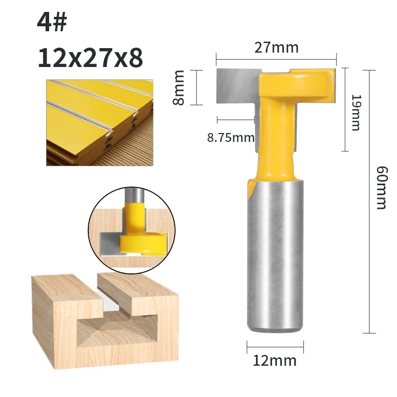 

Коническая пазовая фреза YUSUN 27 мм