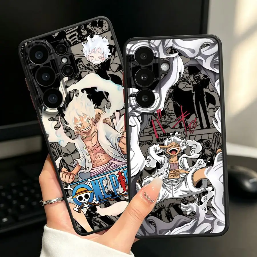 Фото Чехол для телефона O-One Piece Luffy 5 Gear Funda Back для Samsung Galaxy S26 S23 FE S21 S25 Ultra Note 20 Ultra 10+ S20 FE S22 №1