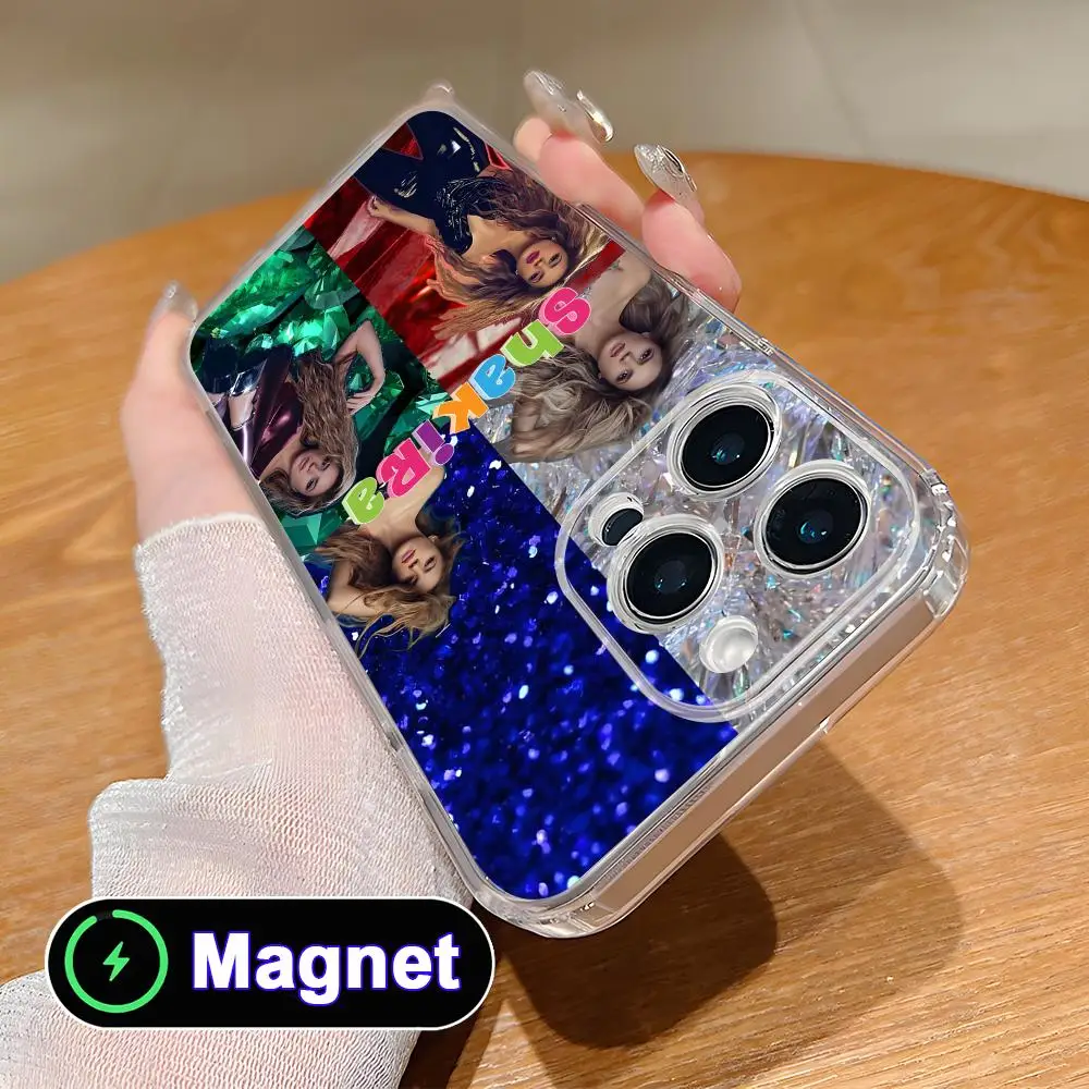 Фото Симпатичный чехол для телефона Shakira для iPhone 18 17 16 15 14 13 12 11 Air Pro Max Plus Mini, мягкий прозрачный чехол из ТПУ с магнитом. №3