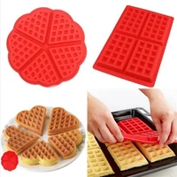 kitchen waffle mold non stick cake mould makers kitchen silicone waffle bakeware