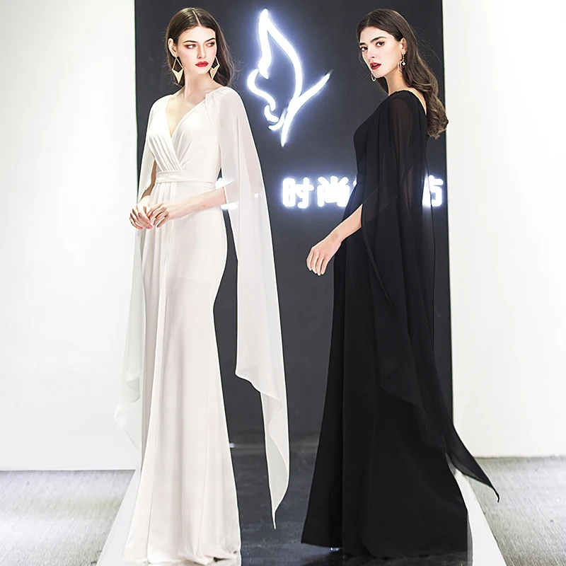 

2022 New 3 Colors Women Summer Bodycon Sexy Grenadine Short Sleeves Queen Temperament Noble Elegant Party Evening Maxi Dress