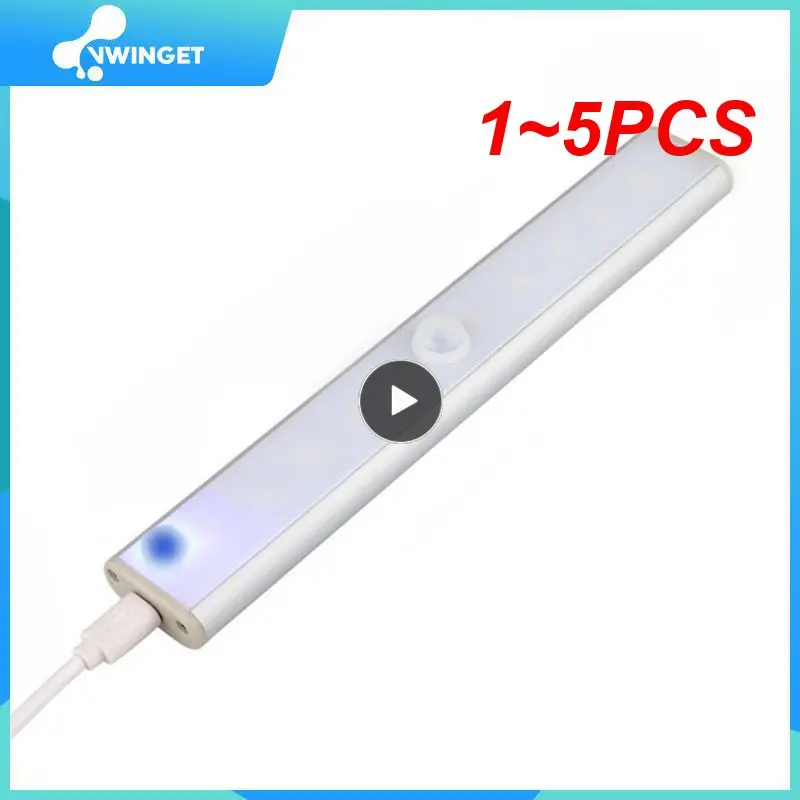 

1~5PCS Motion Sensor Closet Light 6 10 24 40 60 LEDs Under Cabinet Light Magnetic Night Lamp For Kitchen Stairs Wardrobe