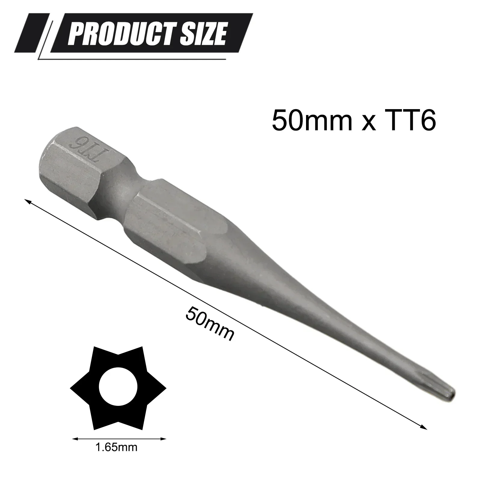 

50 мм магнитная отвертка Torx T6 T7 T8 T15 T20 T25 T27 T30 T40 для пневматических электрических отверток, аксессуары для электроинструментов