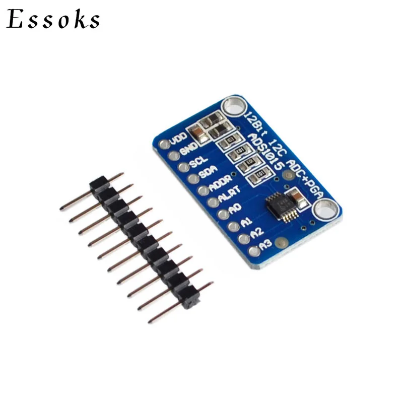 ADS1015 ADC модуль 12 бит I2C IIC для Arduino 3,3 В 5 в прецизионный аналогово-цифровой преобразователь макетная плата