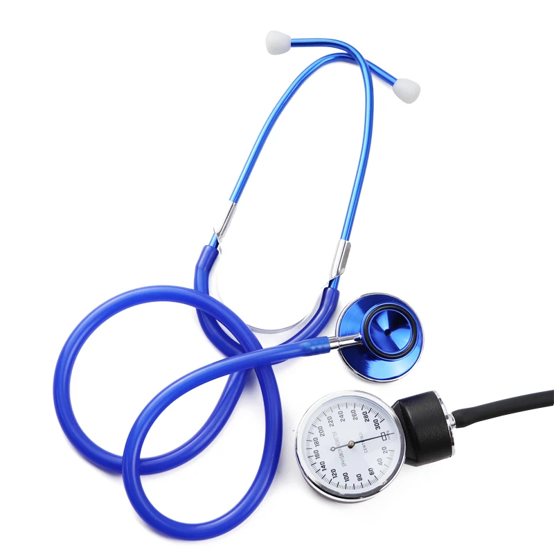 Медицинский синий монитор артериального давления манжета манометр анероидный