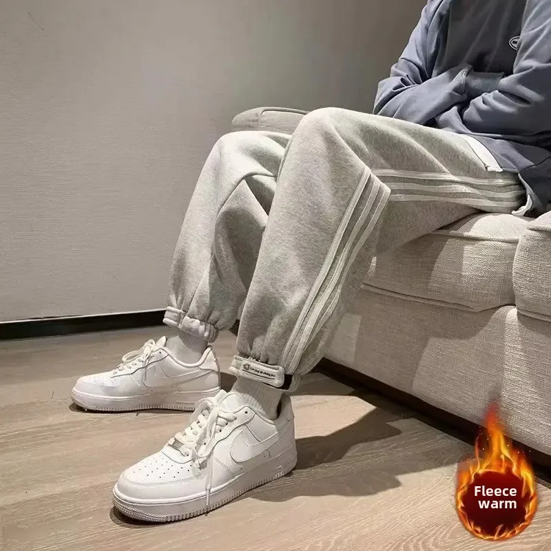 Осень-зима повседневные модные мужские баскетбольные длинные брюки свободного