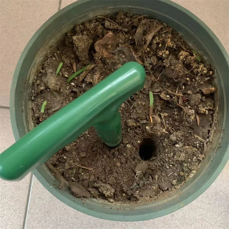 

Plastic Garden Dibber with Scale Hole Transplanting Device Planters Dig Tool Garden Tools for Garden Plant Mover Seedling Sowing